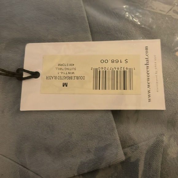 Revolve Weworewhat Double Breasted Blazer in Storm Blue - Picture 8 of 8